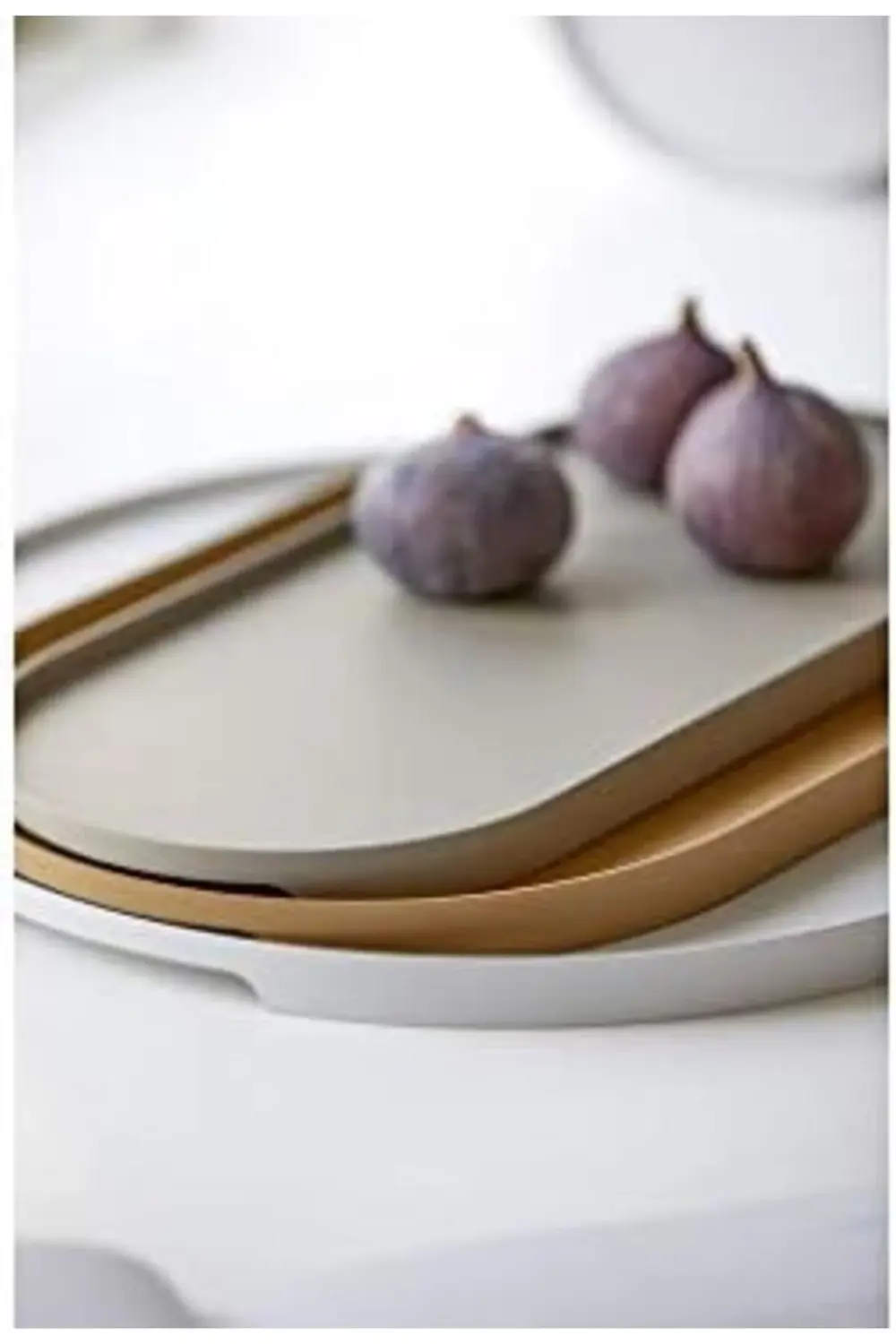 Singles servis tepsisi, dekoratif metal tepsi, 35 x 23 cm, siyah