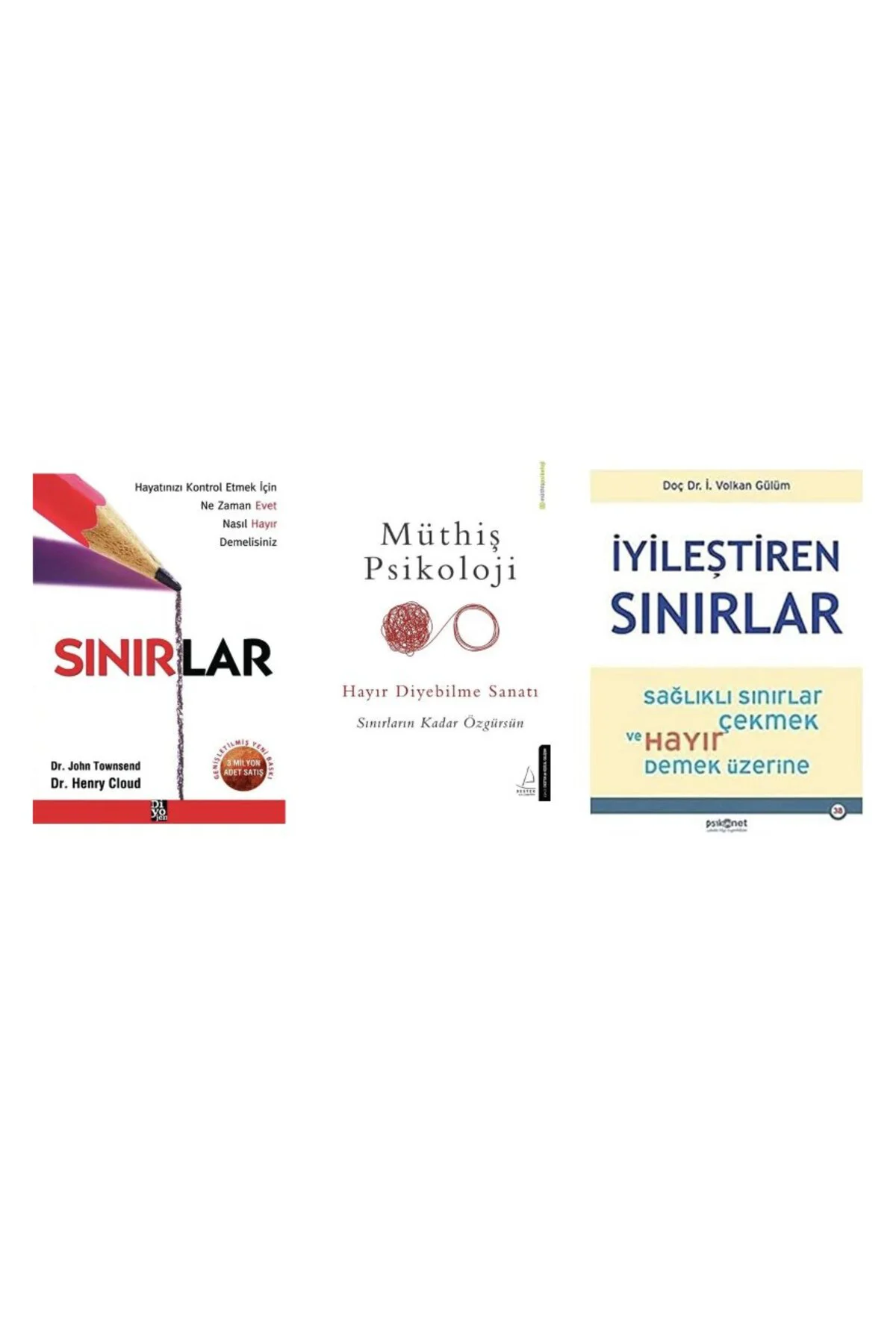sinirlar + muthis psikoloji + iyilestiren sinirlar=(3 kitap) Fiyatı, Yorumları ve Özellikleri