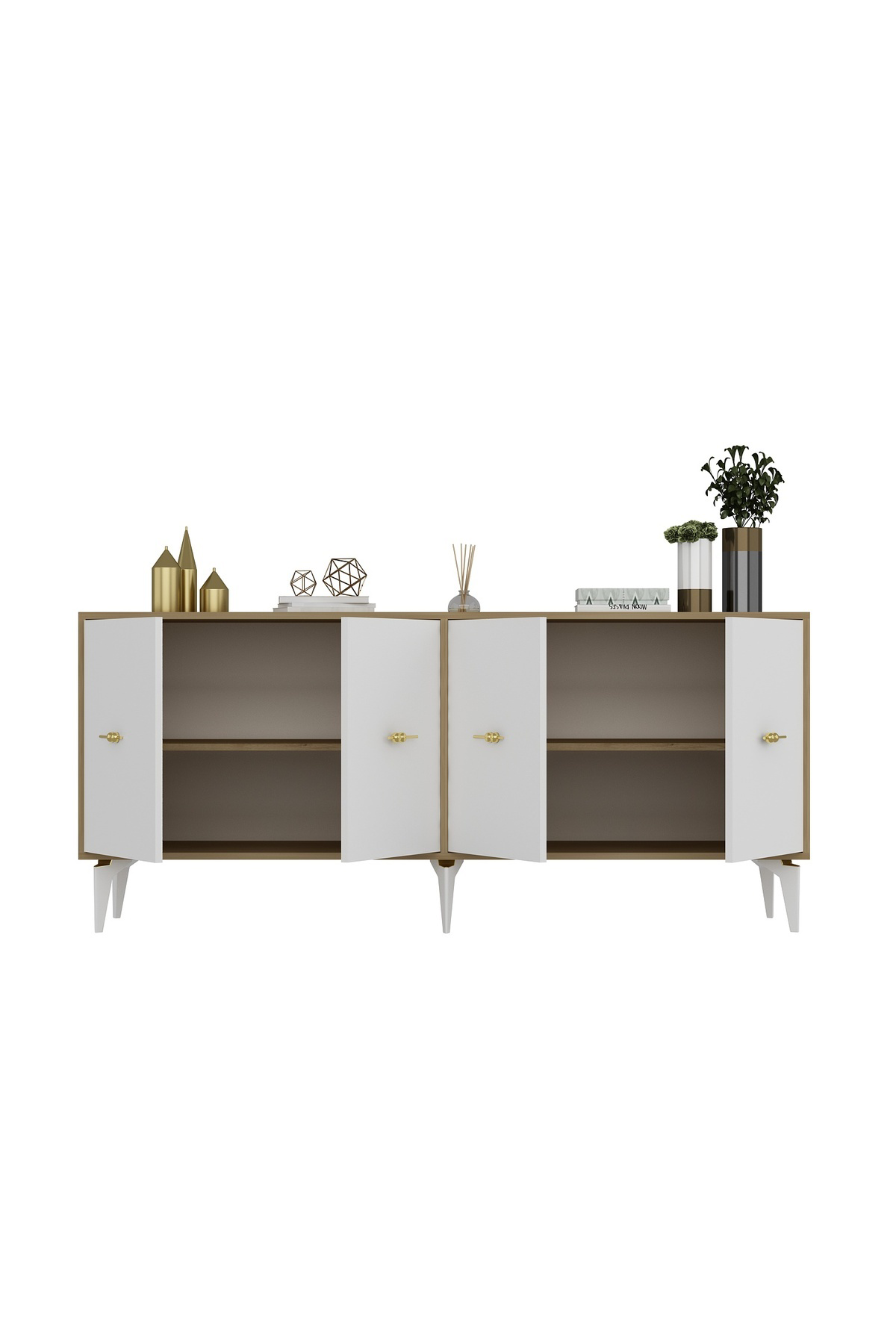 Cantek Dizayn Sintaa 180 Cm Konsol (Kx180) Safirmeşe-Beyaz