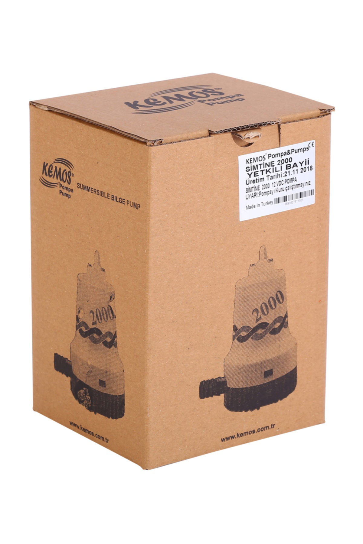 Kemos Sintine 2000 12 Volt Sıvı Transfer Pompası