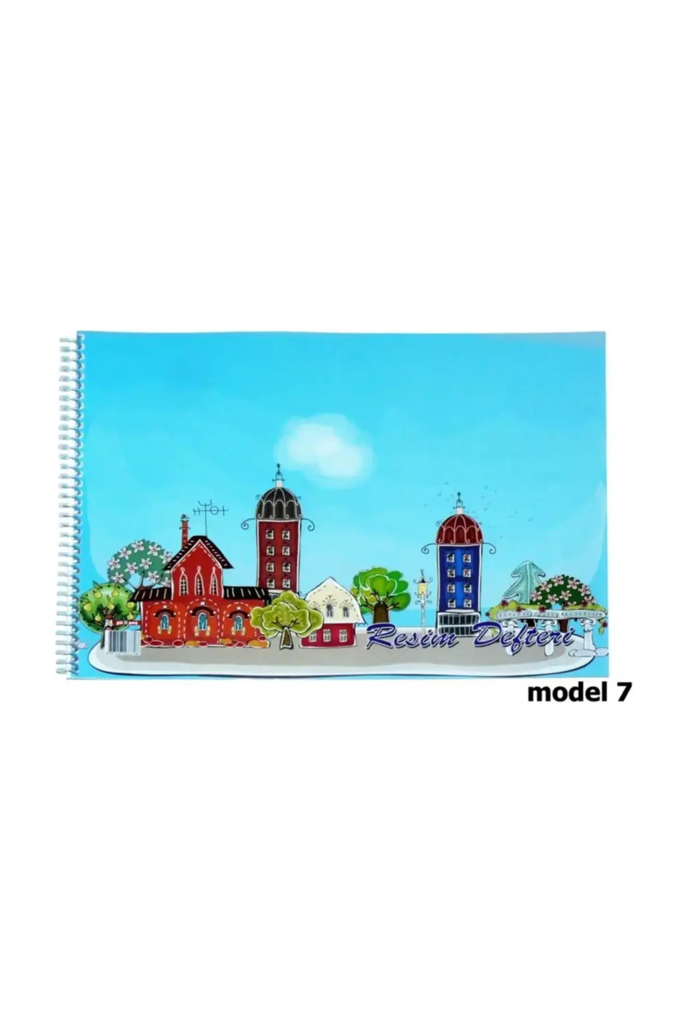 Sipralli Resim Defteri Karton Kapak 25x35 15yp