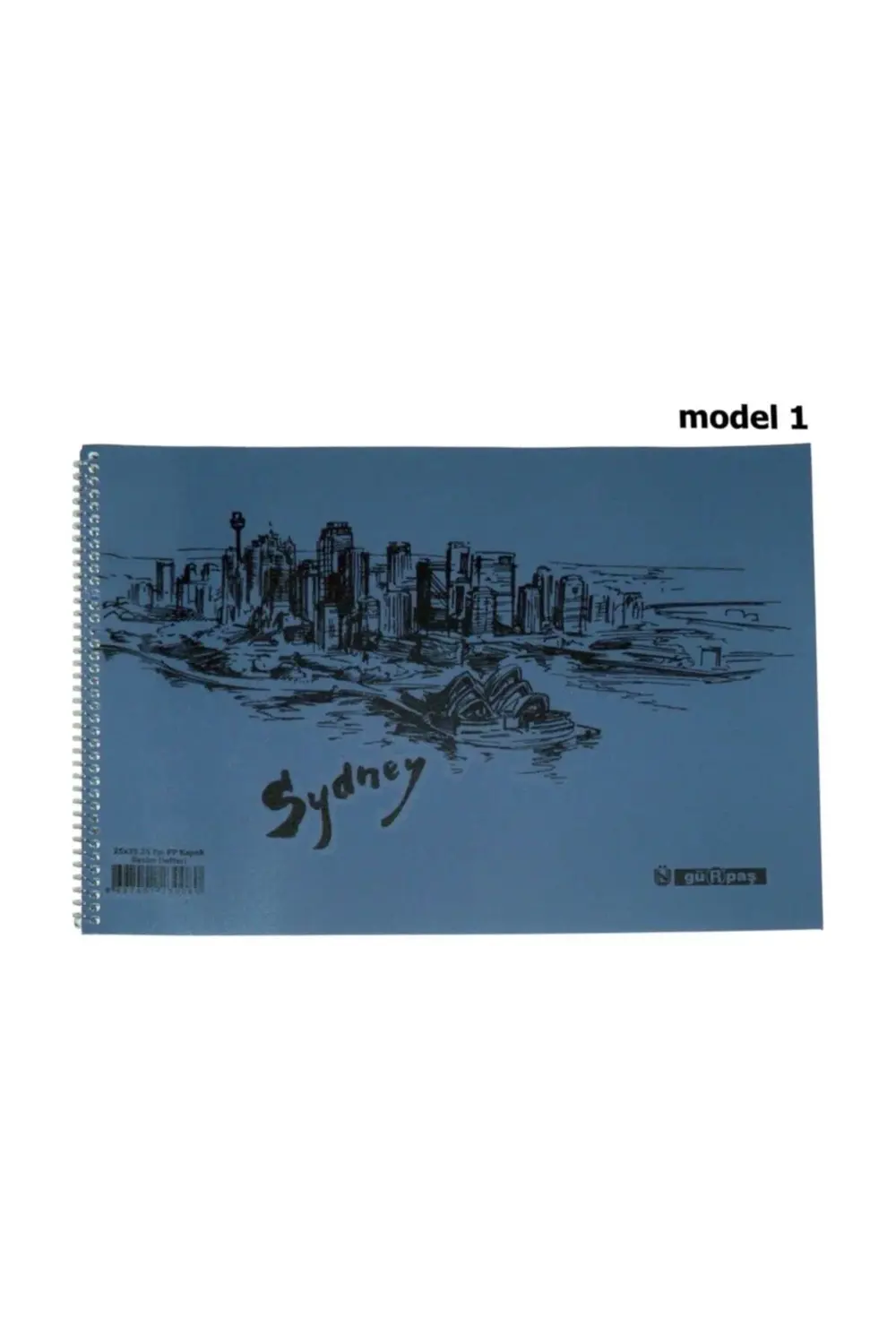 Sipralli Resim Defteri Plastik Kapak 25x35 25yp