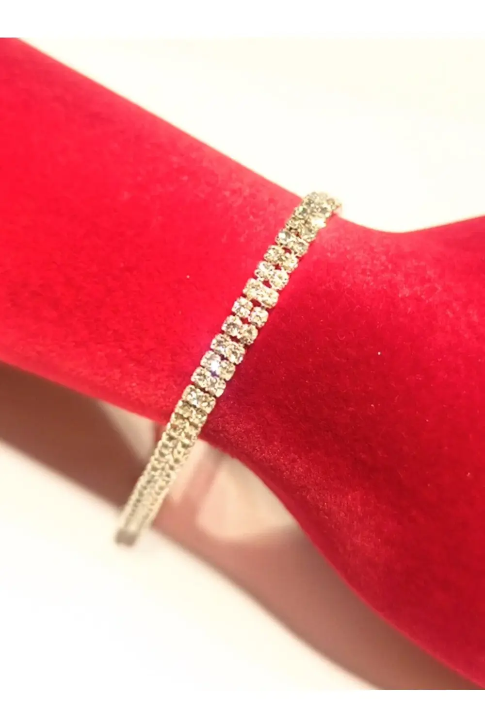 Sıralı Taşlı Modern Lüks Bileklik