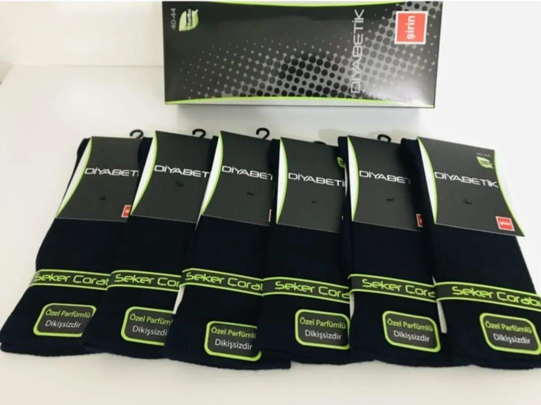 Şirin Şirin 8100 Erkek Bambu Diyabetik Şeker Çorap 6 Adet