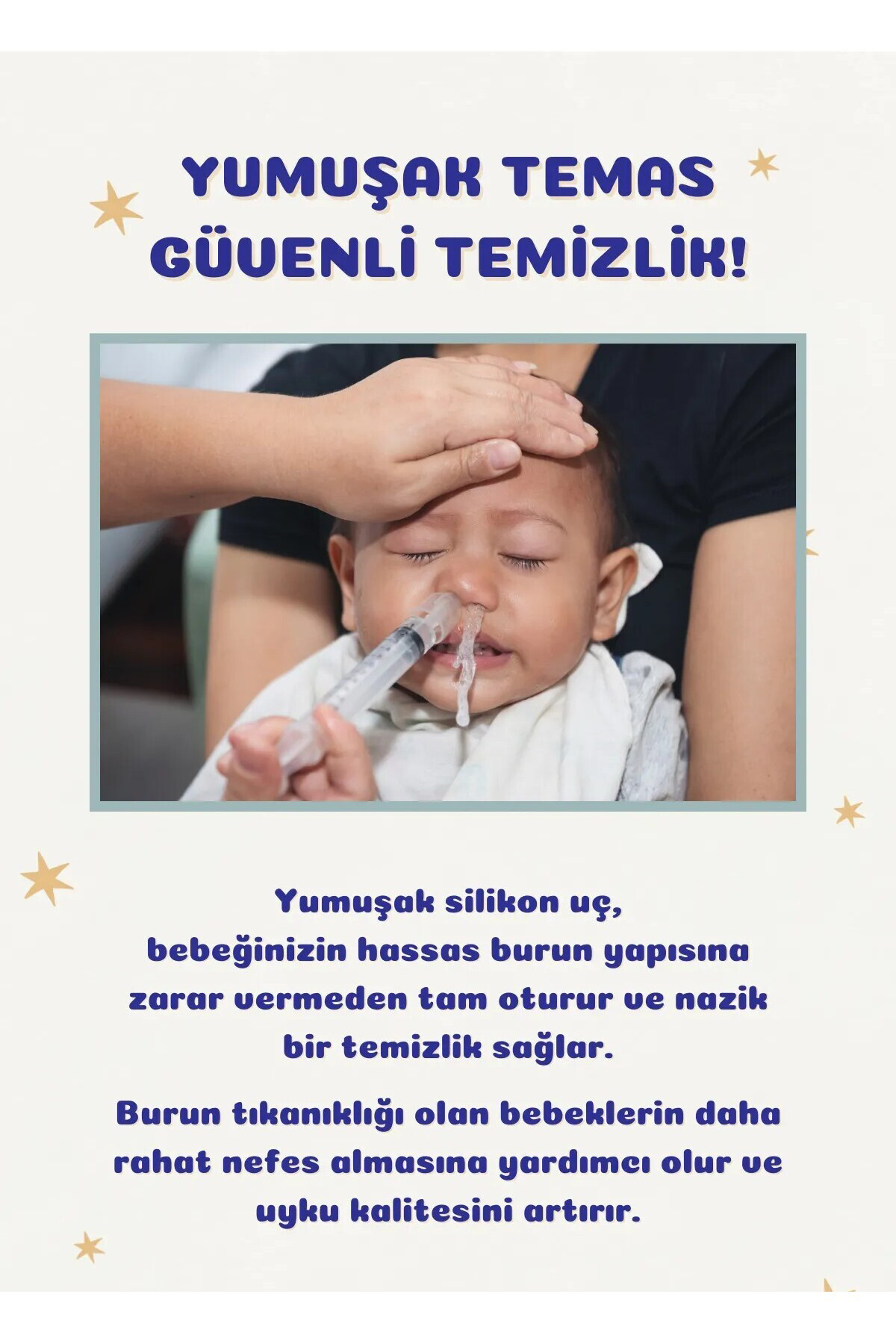 Şırıngalı Burun Aspiratörü Bebek Burun Temizleme Aparatı Şırınga 