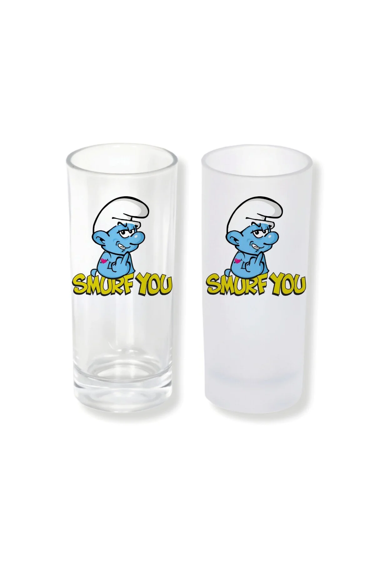 Şirinler Buzlu / Buzsuz Seçenekli Rakı Bardağı – 1 Adet Şık Sunum