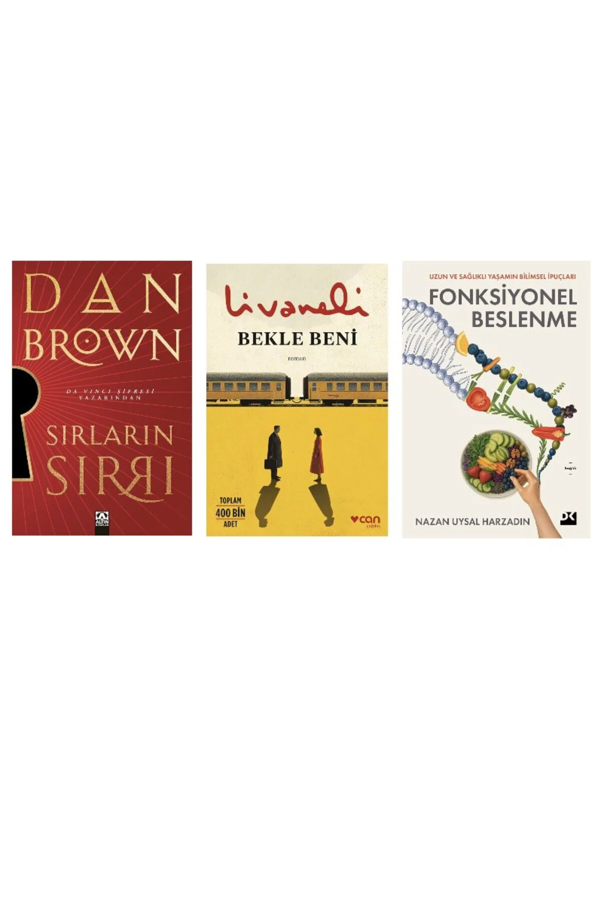 sirlarin sirri + bekle beni + fonksiyonel beslenme=(3kitap)