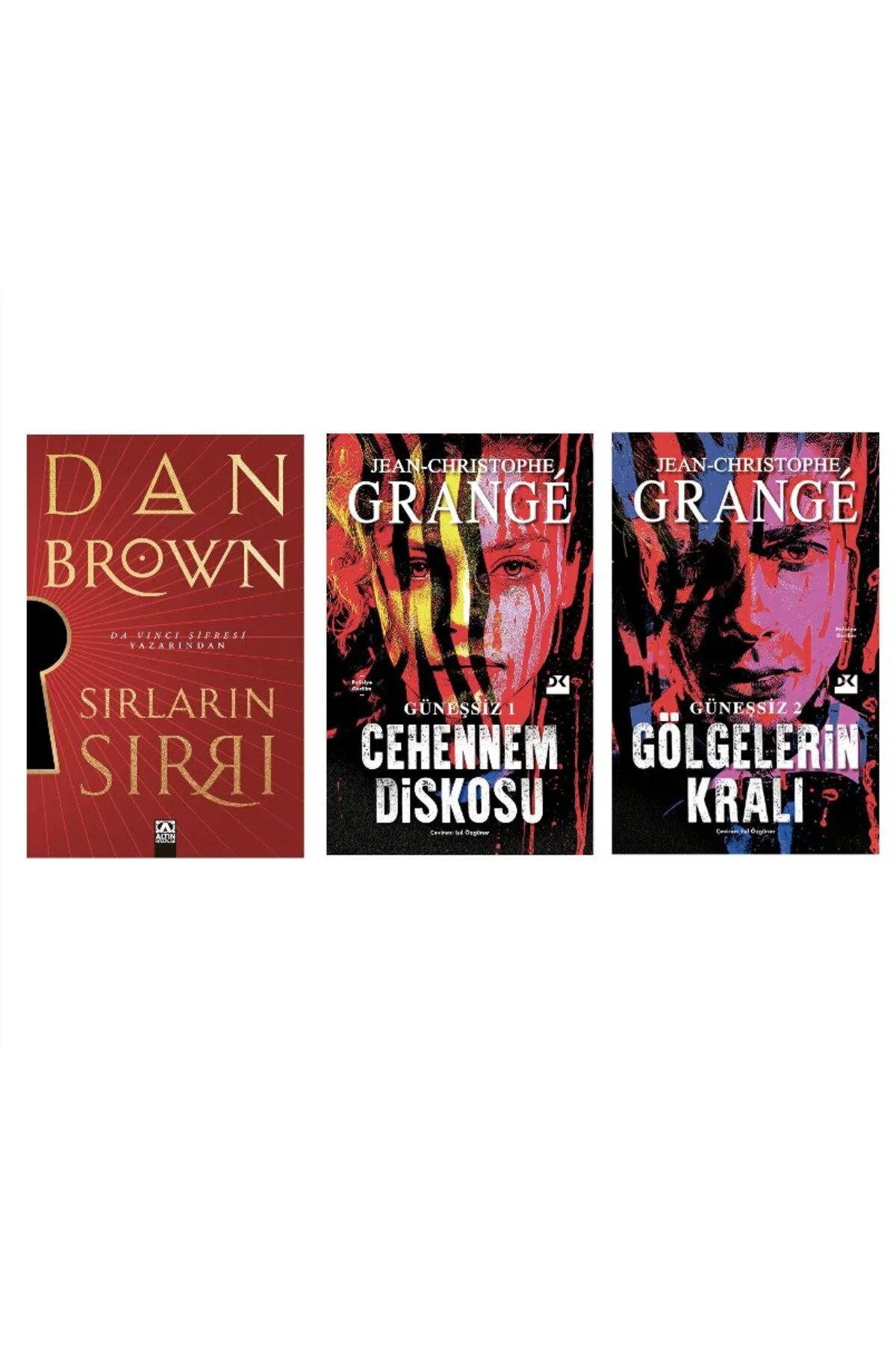 sirlarin sirri + cehennem diskosu + golgelerin krali=(3 kitap)