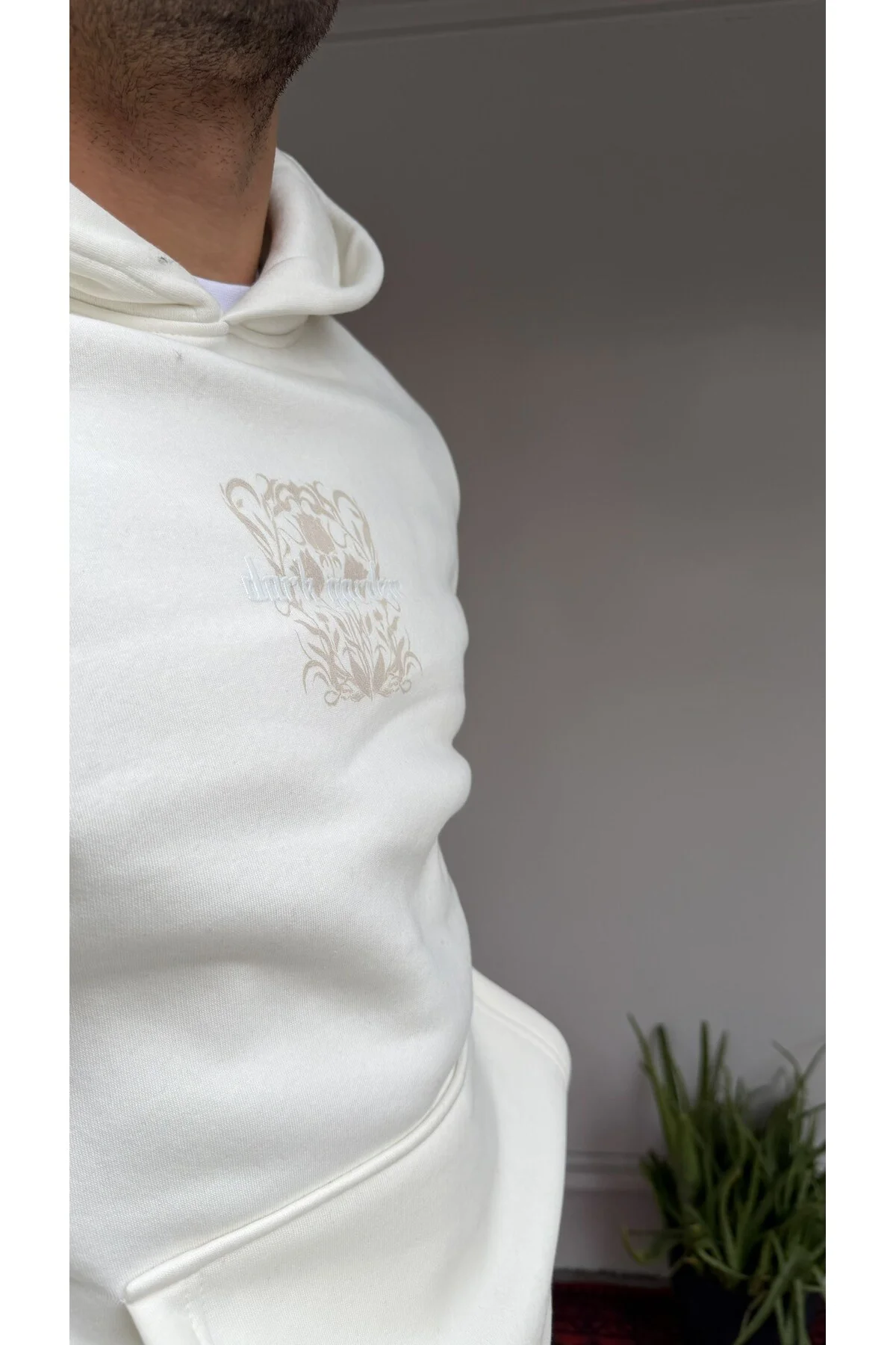 Sırt Baskılı Dark Garden Oversize Sweatshirt