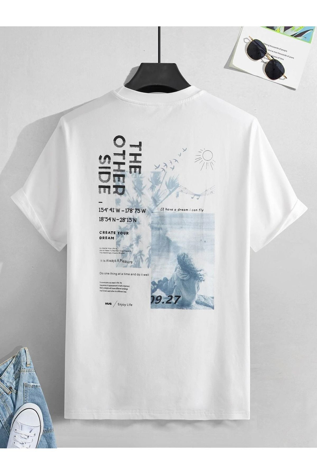 Fabberje Sırt Baskılı Oversize Salaş Unisex-T-Shirt