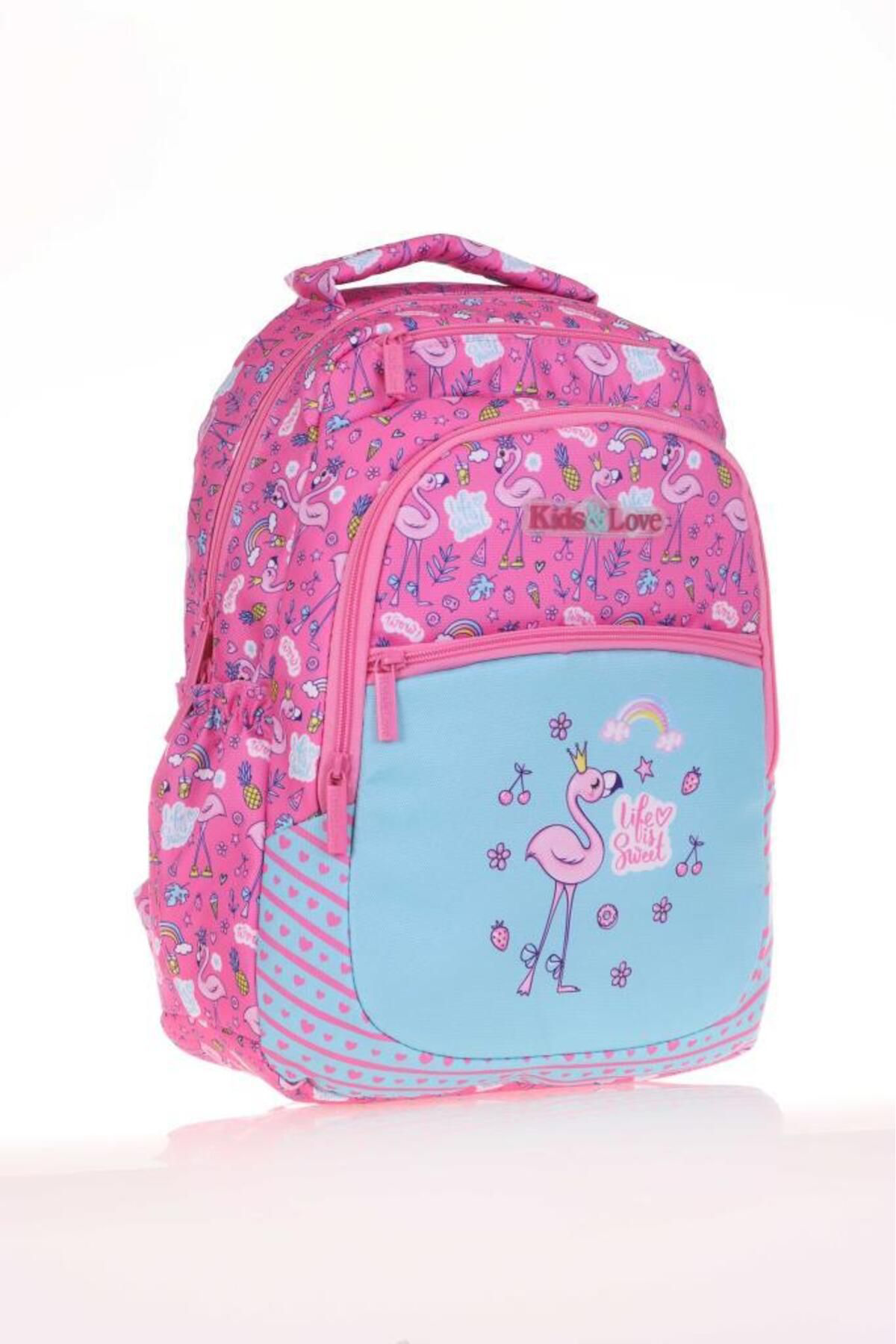 Kaukko Sırt Çantası Kids&Love Paterned Flamingo L5107