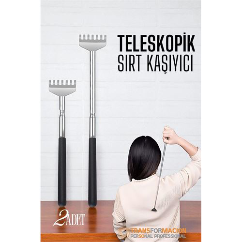 Sırt Kaşıyıcı - Telekopik 56 cm Sırt Kaşıma Aparatı Hanımeli 2'li