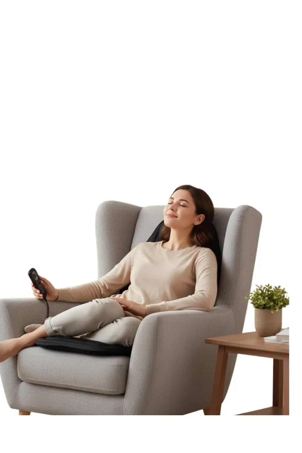 Sırt Ve Bel İçin Isıtmalı Masaj Minderi Çok Bölgeli Tasarım