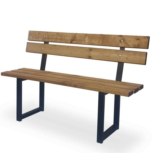 Sırtlı Bench Demir Bank Ayağı Ahşap Bahçe Balkon Bankı Sırtlı Bench Demir Bank Ayağı Ahşap Bahçe Balkon Bankı