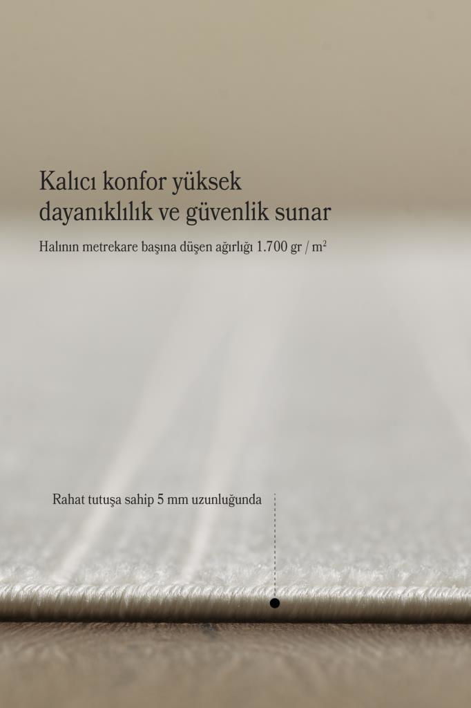 Sisal Krem Oturma Odası Halısı Kolay Temizlenebilir Yumuşak Dokul