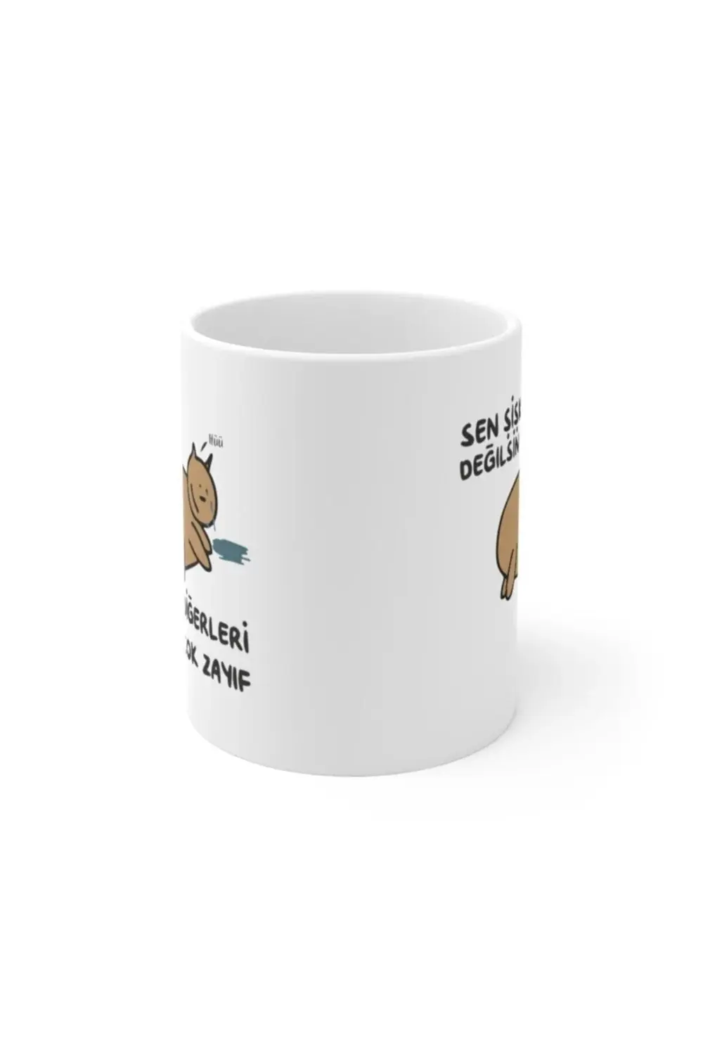 Şişko Kedi Baskılı Kupa