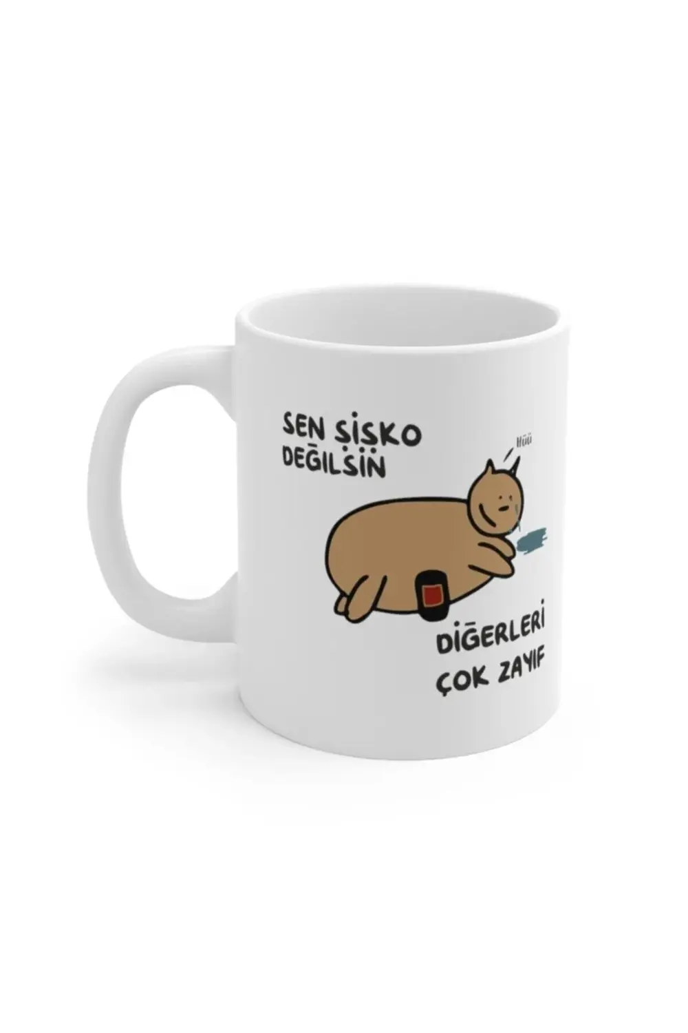 Şişko Kedi Baskılı Kupa