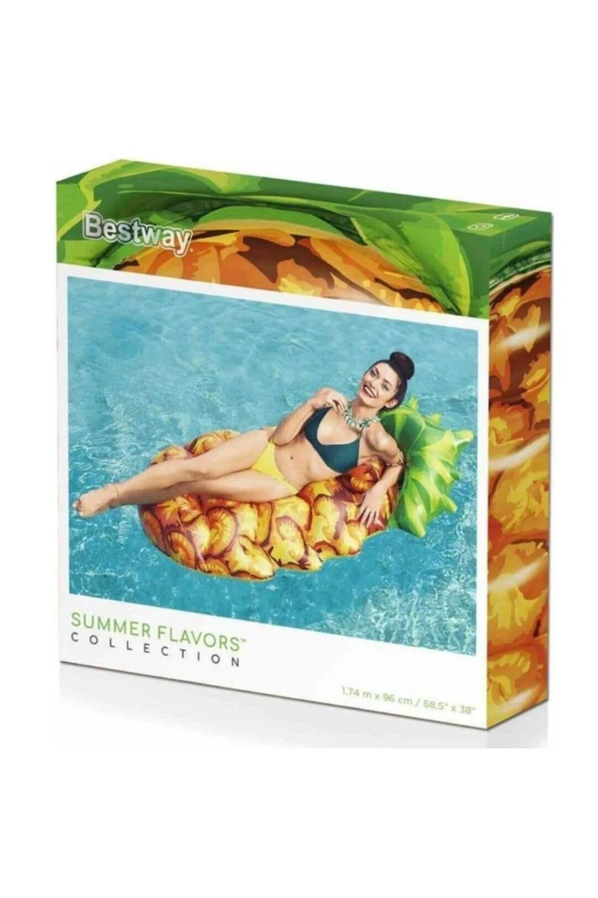 Şişme Deniz Yatağı Koltuk Ananas Desenli - 43310