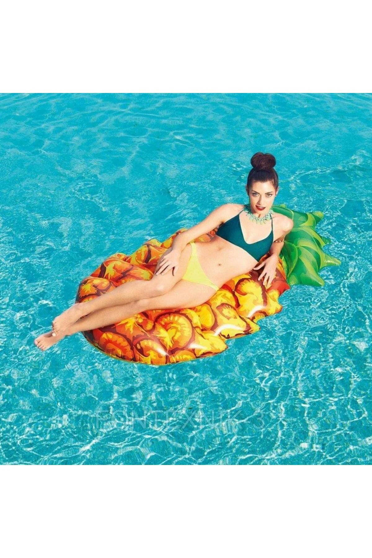 Şişme Deniz Yatağı Koltuk Ananas Desenli - 43310