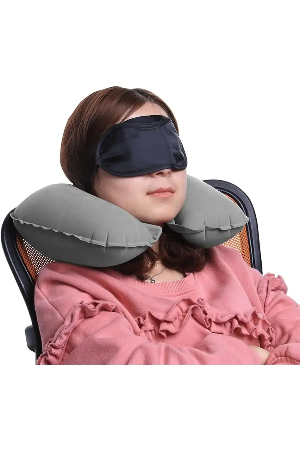 Şişme Seyahat Boyun Yastığı – Ergonomik Trl Neck Pillow, Katlanab