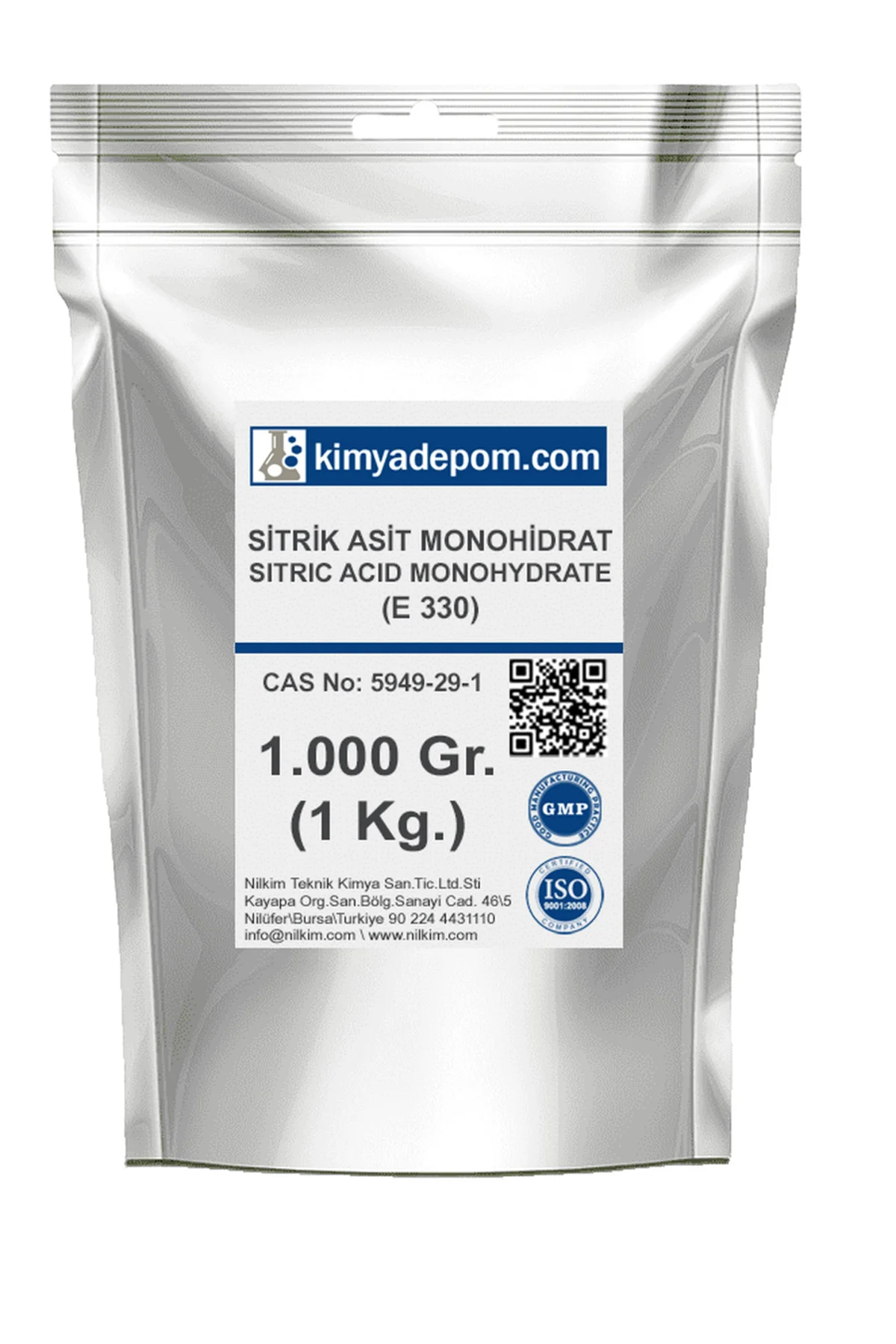 Sitrik Asit Monohidrat E-330 1 Kg.