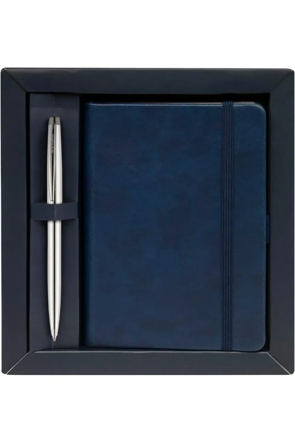 Sıvama Kalın Kapak Defter A6 Lacivert & 108M Prestıge Tükenmezkal