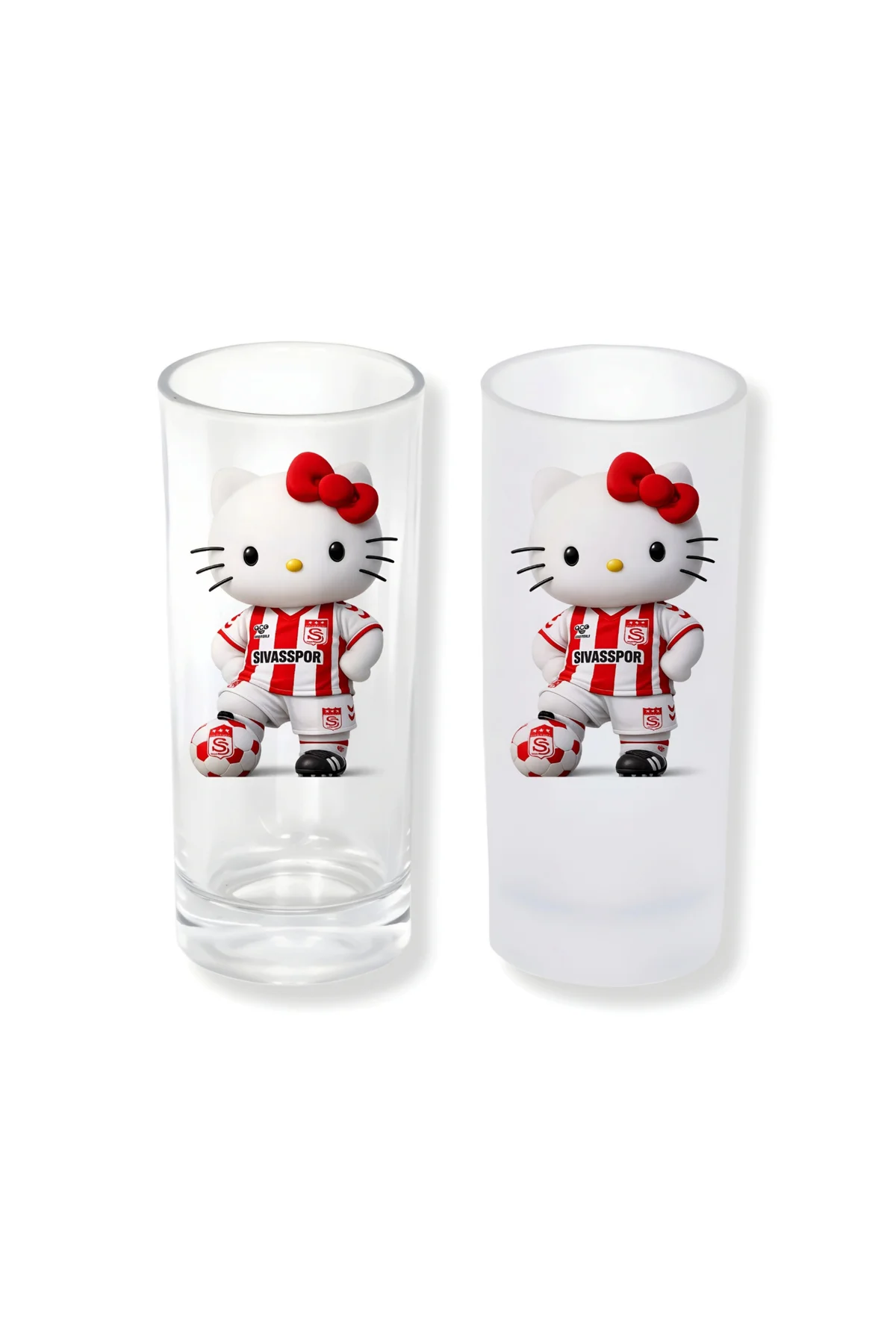Sivasspor Hello Kitty Buzlu / Buzsuz Seçenekli Rakı Bardağı – 1 A