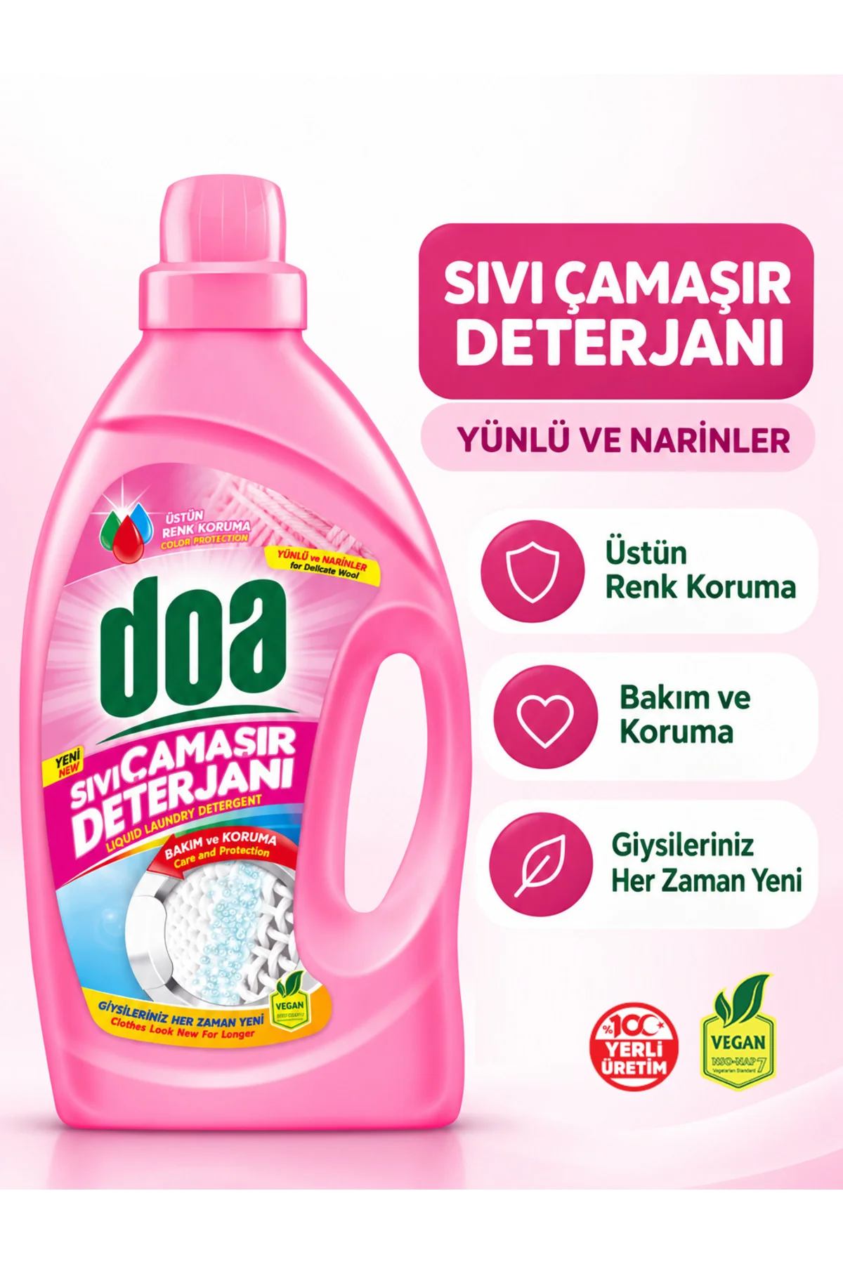 SIVI ÇAMAŞIR DETERJANI YÜNLÜ VE NARİNLER /2700ML SIVI ÇAMAŞIR DETERJANI YÜNLÜ VE NARİNLER /2700ML - Görsel 4
