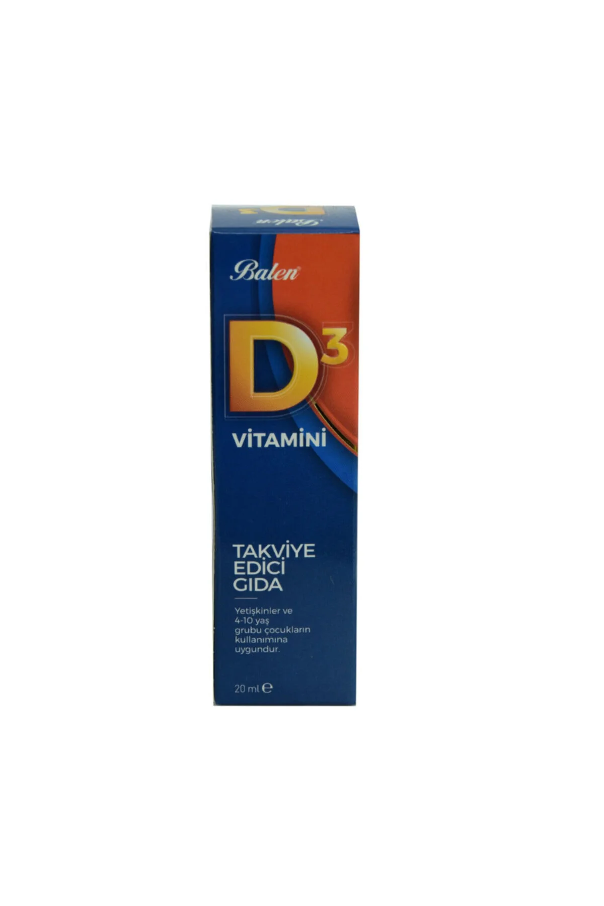 Sıvı D3 Vitamini Takviye Edici Gıda Likit Vitamin D3 20 Ml