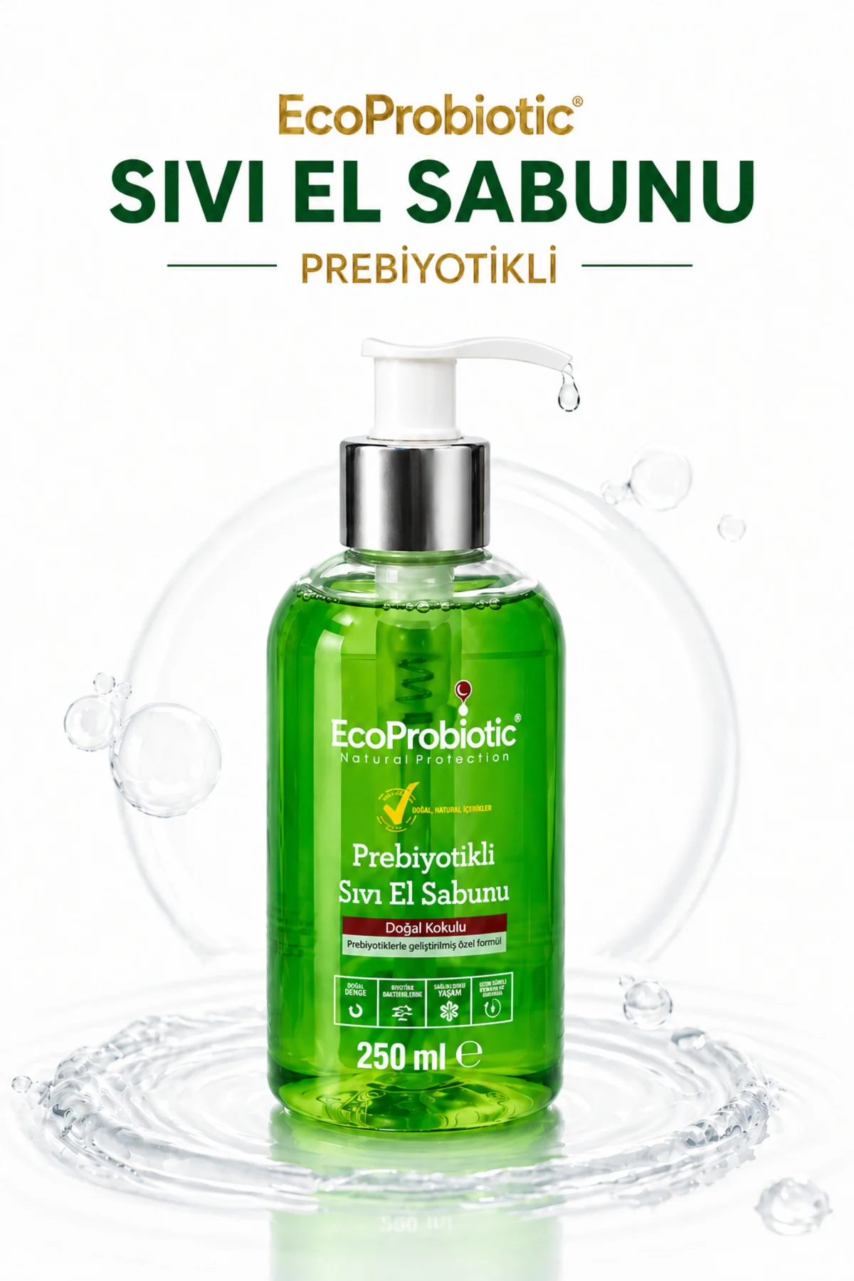Sıvı El Sabunu 250 ml | Probiyotikli, Temiz İçerik, Çocuk Dostu