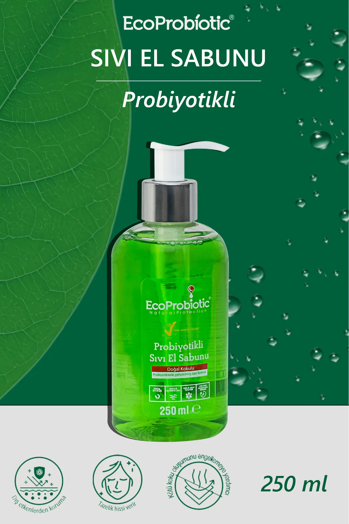 Sıvı El Sabunu 250 ml | Probiyotikli, Temiz İçerik, Çocuk Dostu