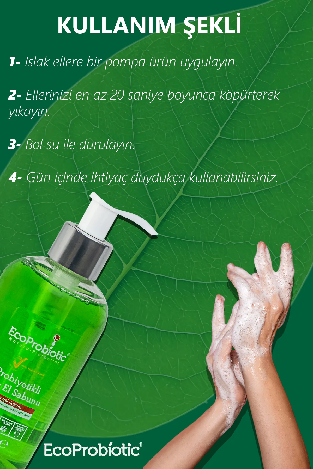 Sıvı El Sabunu 250 ml | Probiyotikli, Temiz İçerik, Çocuk Dostu