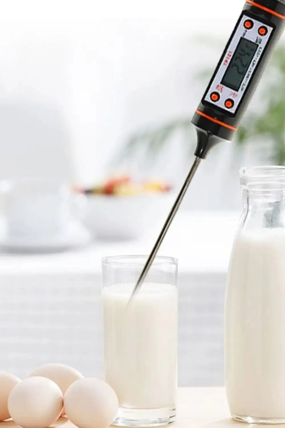 Sıvı Gıda Mutfak Termometresi Daldırma Tipi Tepeyüzbir /