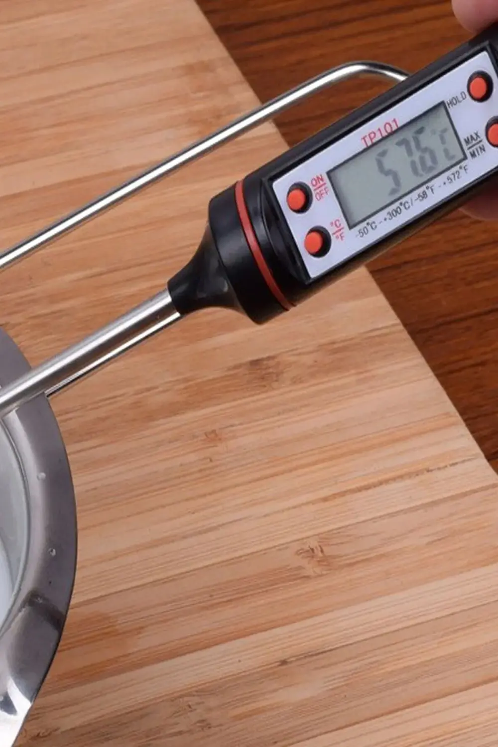 Sıvı Gıda Mutfak Termometresi Daldırma Tipi Tepeyüzbir /