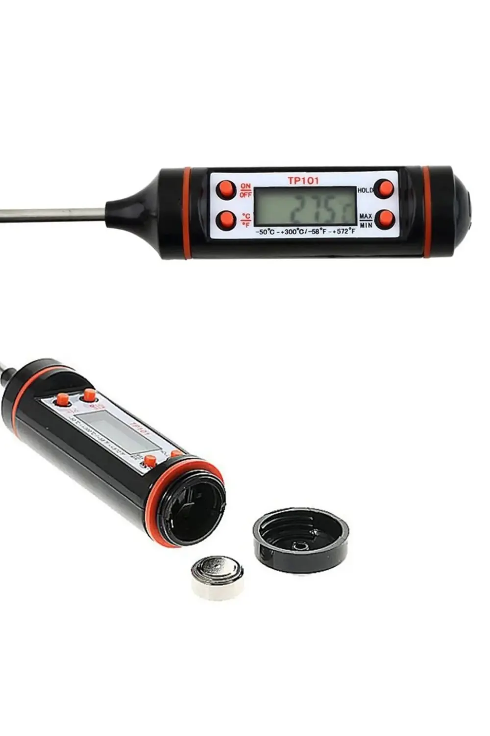 Sıvı Gıda Mutfak Termometresi Daldırma Tipi Tepeyüzbir /