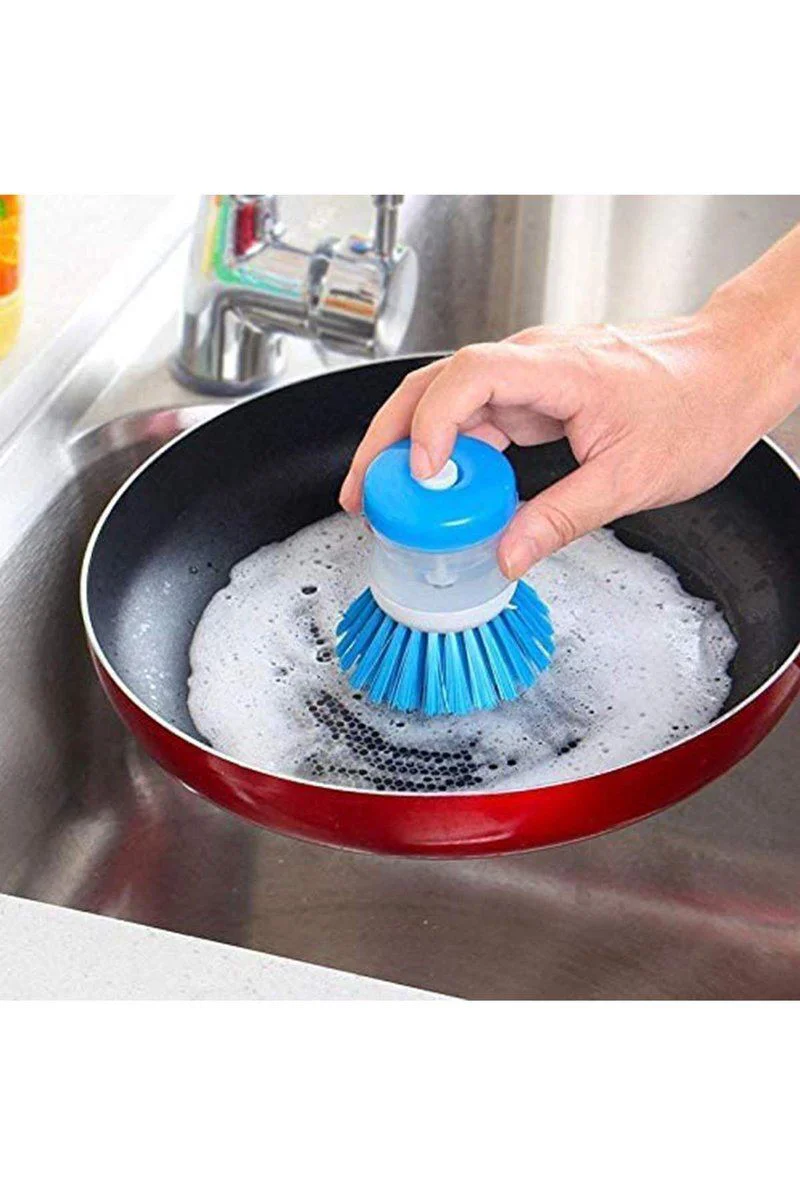 Sıvı Sabun Deterjan Hazneli Bulaşık Fırçası - Butonlu Pratik Temizlik Fiyatı, Yorumları ve Özellikleri