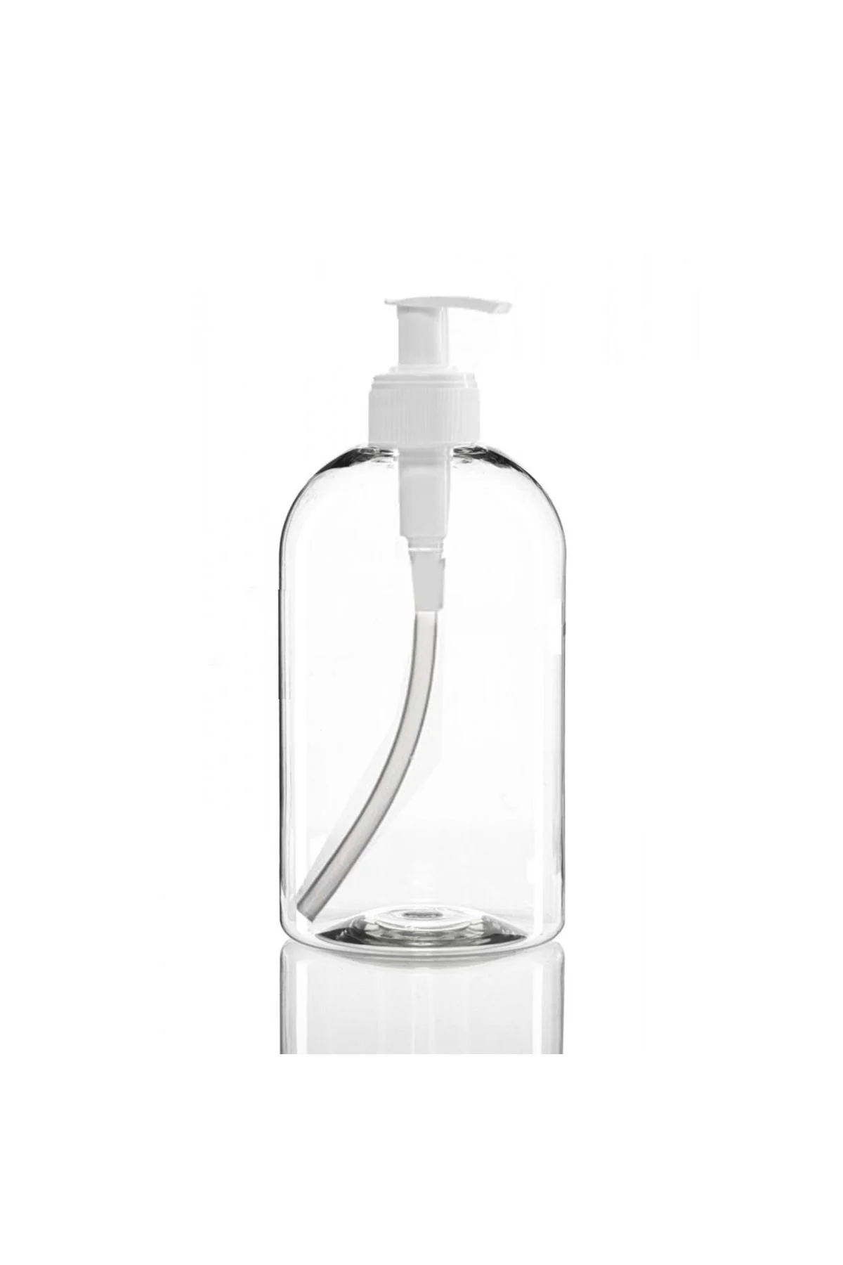 Sıvı Sabun Şişesi - 500ml Pet Çan Şişe Ve Beyaz Losyon Pompası (1