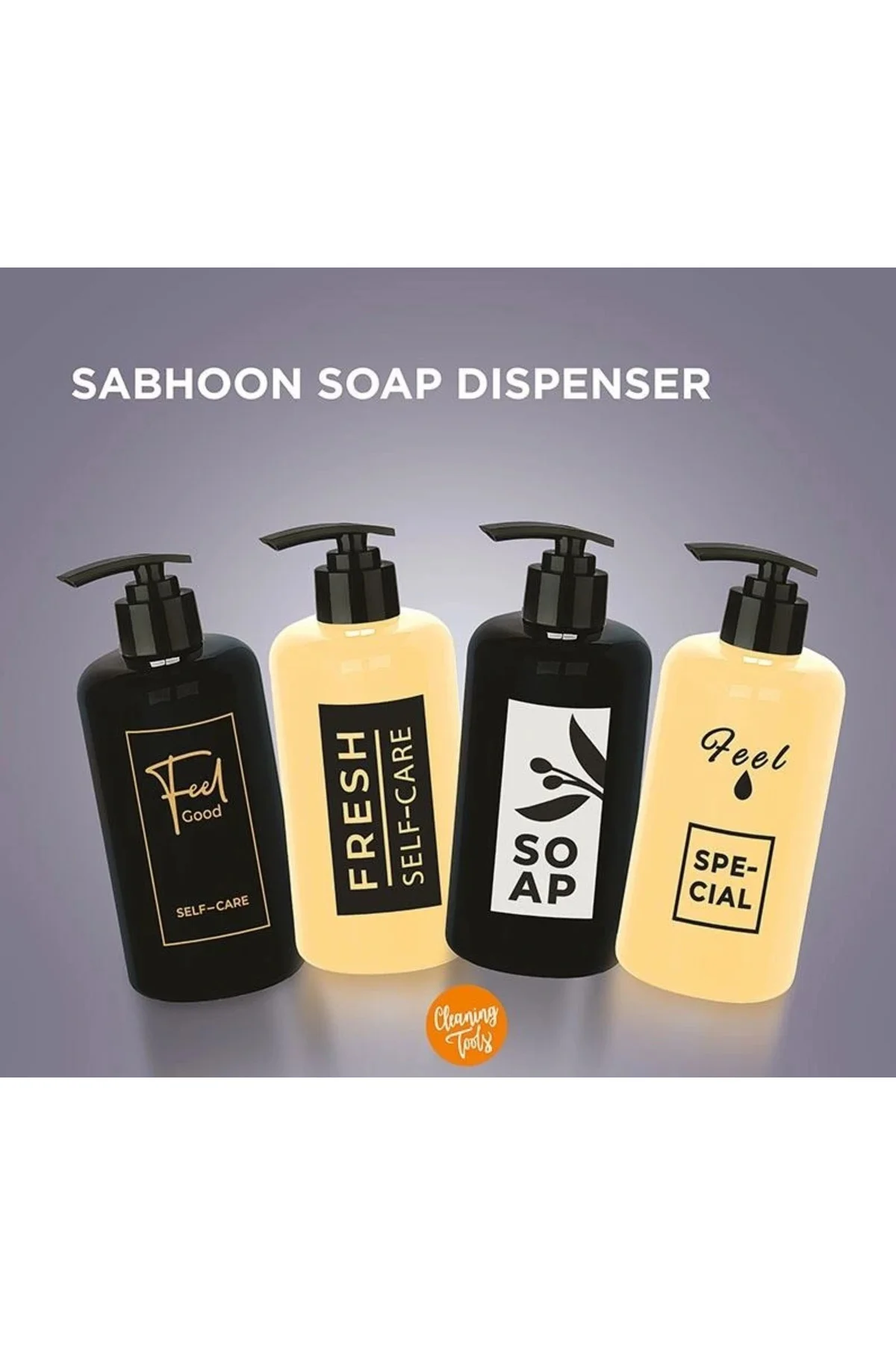Sıvı Sabunluk Yuvarlak Plastik pomplı 500 Ml - Siyah Sıvı Sabunluk Yuvarlak Plastik pomplı 500 Ml - Siyah - Görsel 3