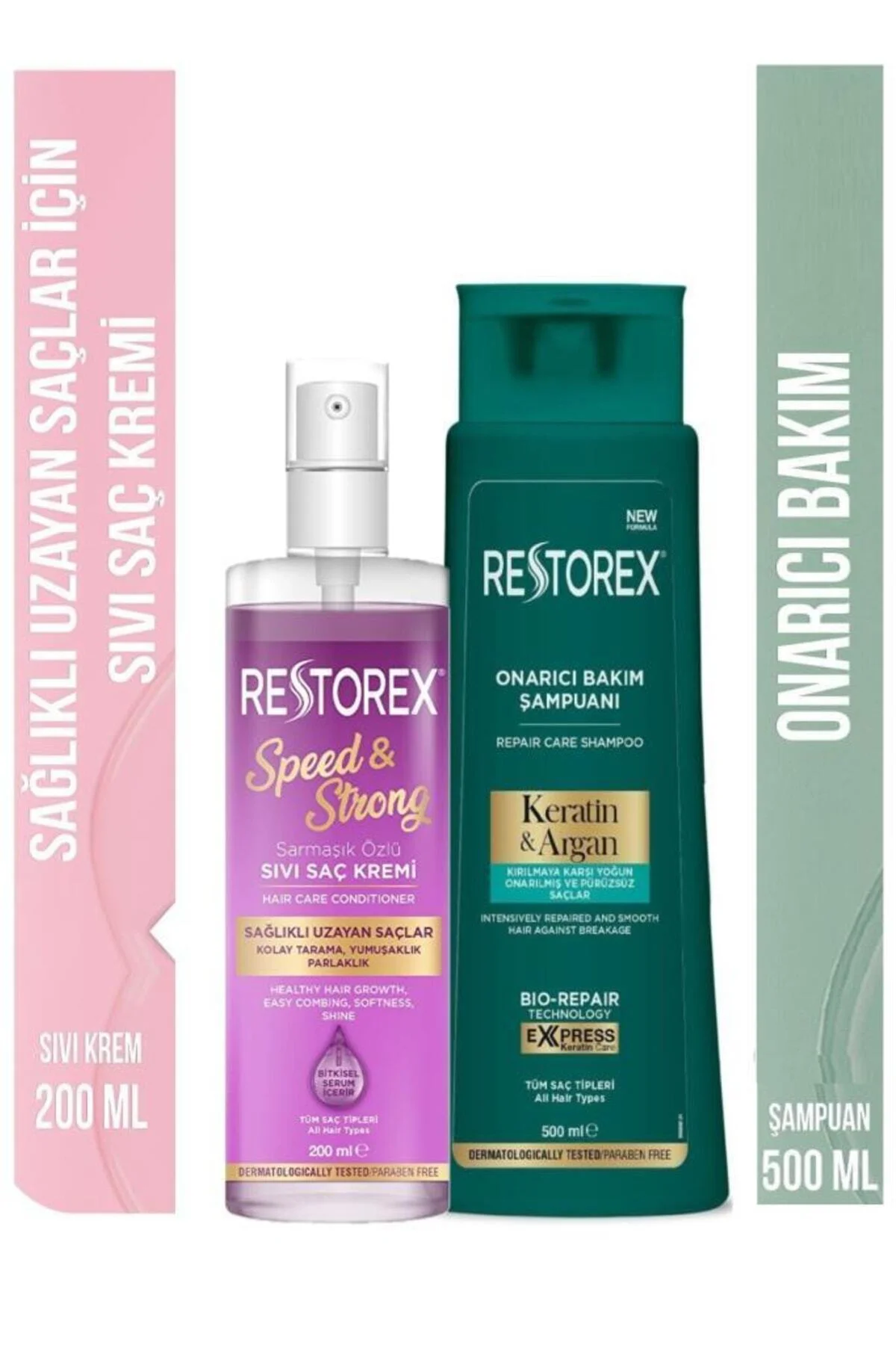 Sıvı Saç 200 Ml&keratin&argan Şampuan 500 Ml