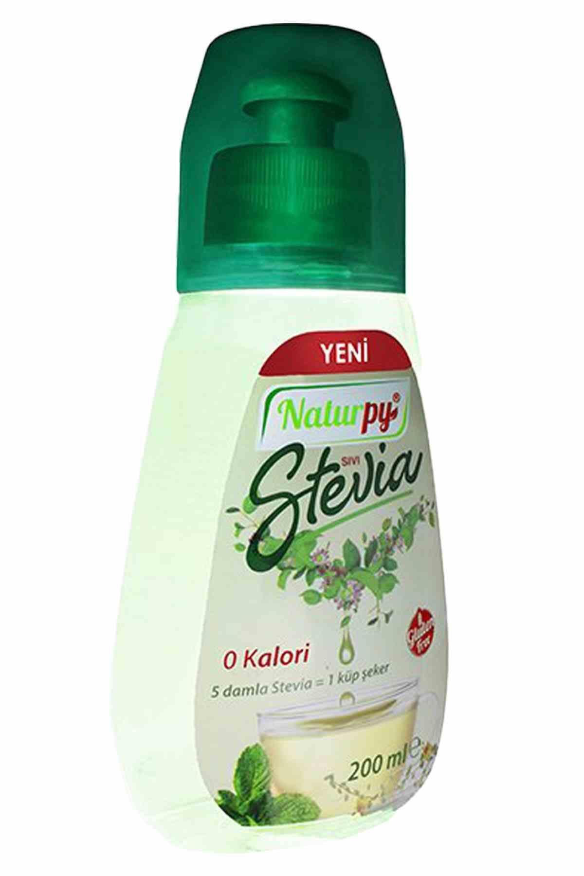 Sıvı Stevia Tatlandırıcı 200ml X 3 Adet Şeker Yerine Glutensiz