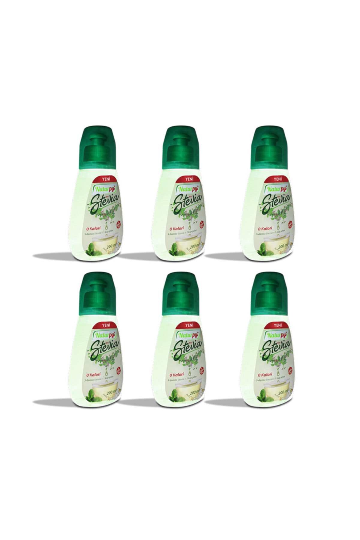 Sıvı Stevia Tatlandırıcı 6 X 200 Ml.