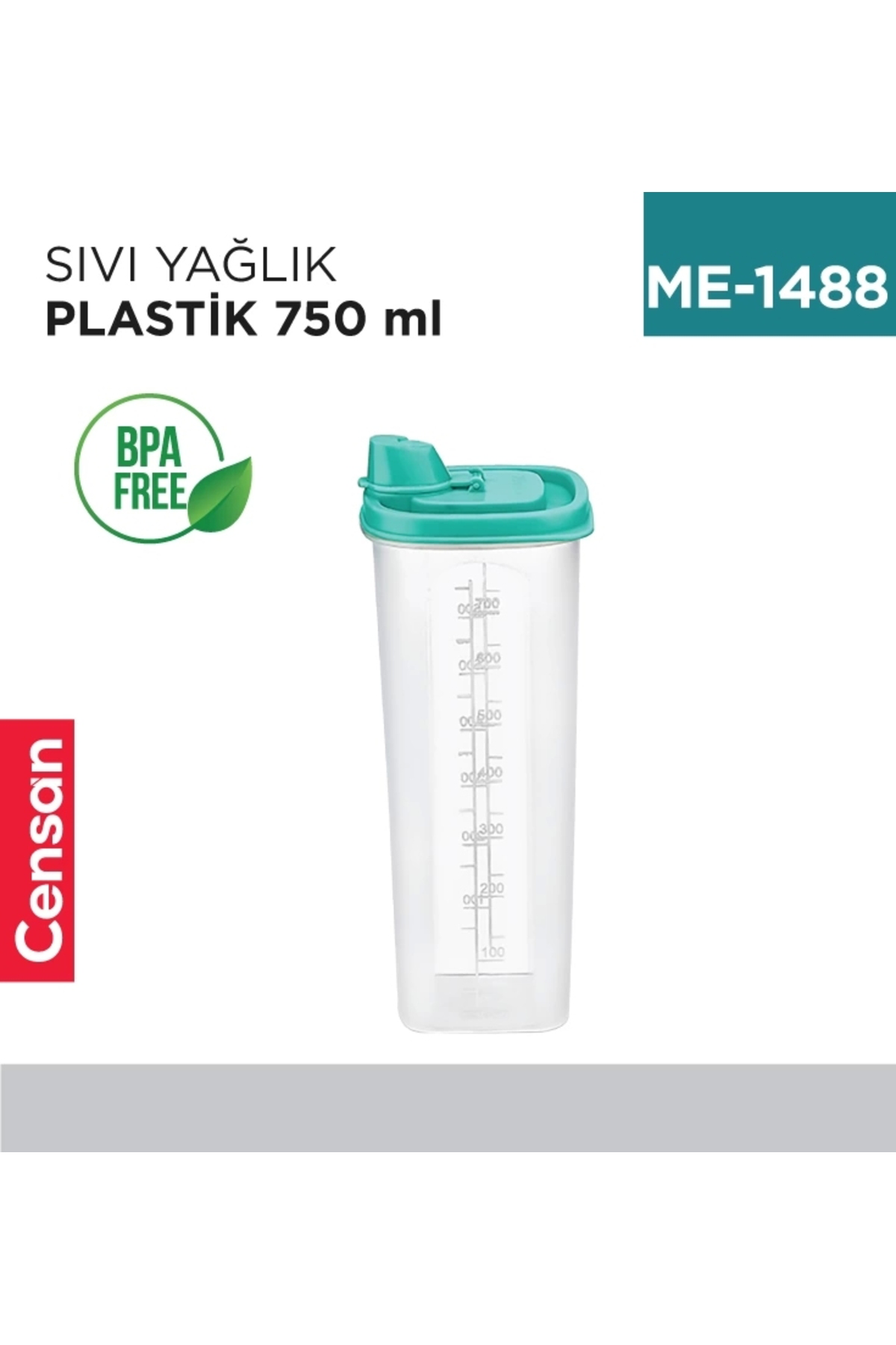 Censan Sivi Yağlik Plastik 750 Ml (E-401)