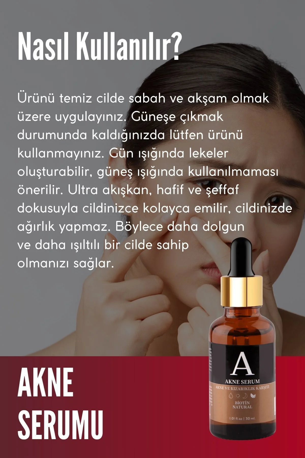 Sivilce Ve Akne Karşıtı Gözenek Sıkılaştırıcı Cilt Serumu Salisil