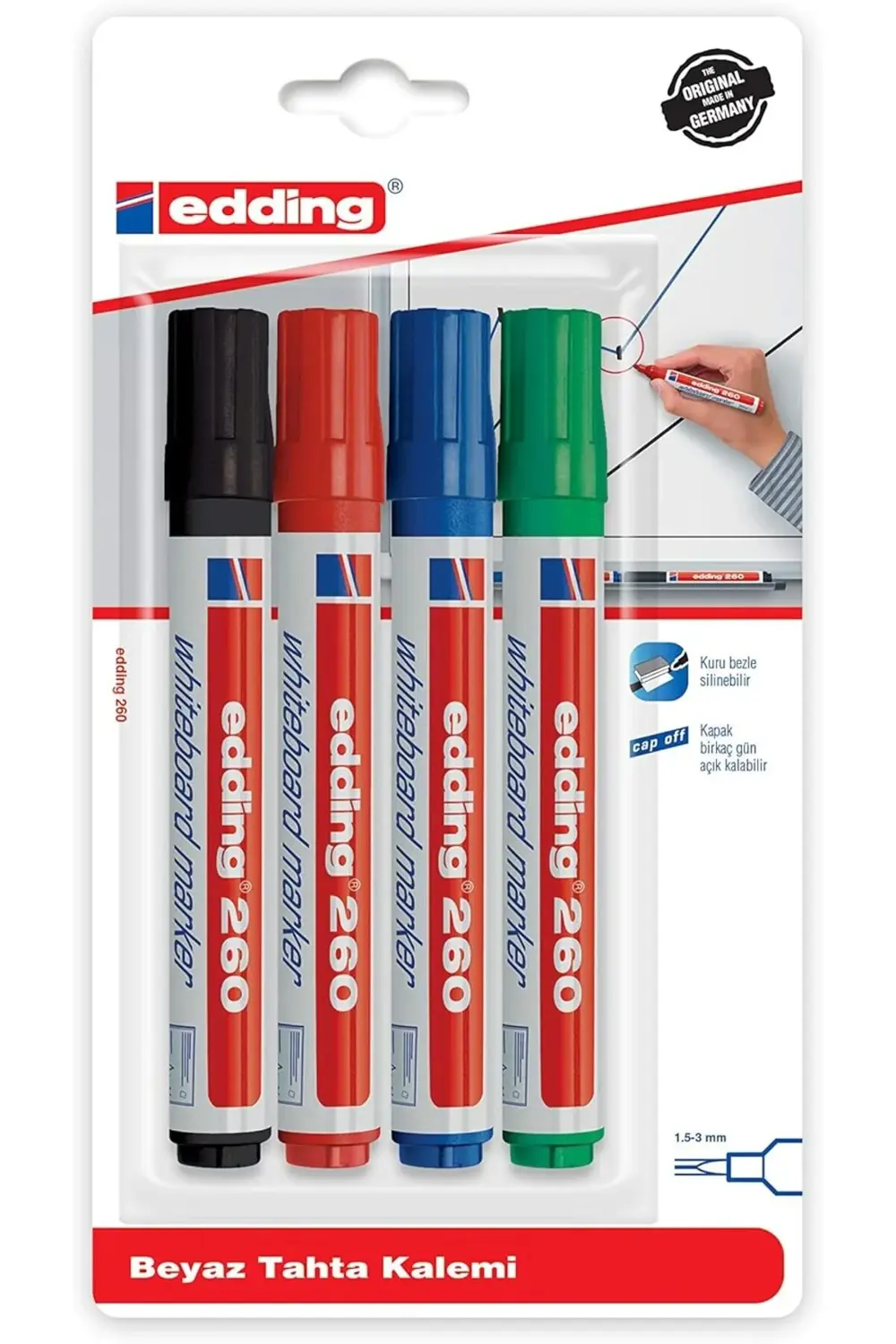 sivtcrt Tahtası Kalemi Beyaz Yazı Edding 260 Turkey ED260B499 Yen