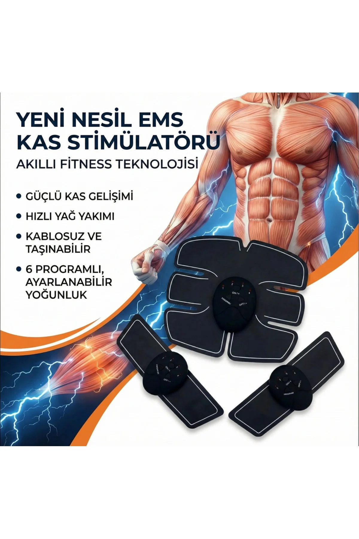 Sixpad Kas Geliştirici Masaj Aleti Sixpad Kas Geliştirici Masaj Aleti