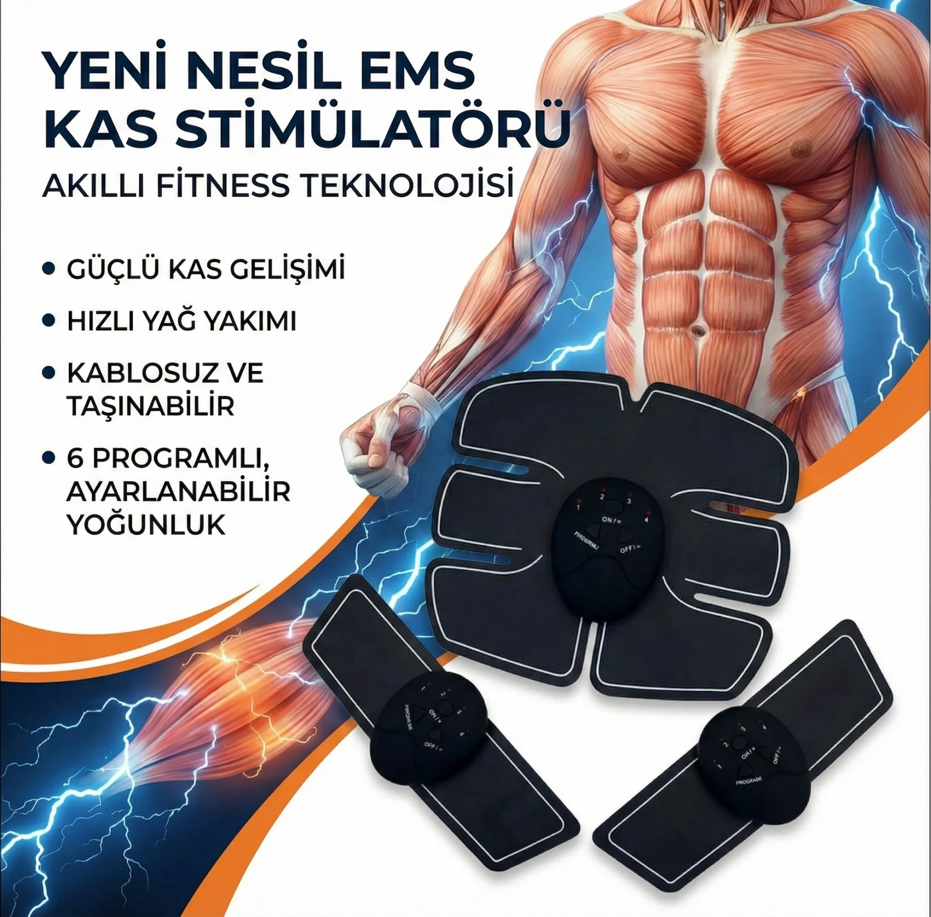 Sixpad Kas Geliştirici Masaj Aleti Sixpad Kas Geliştirici Masaj Aleti
