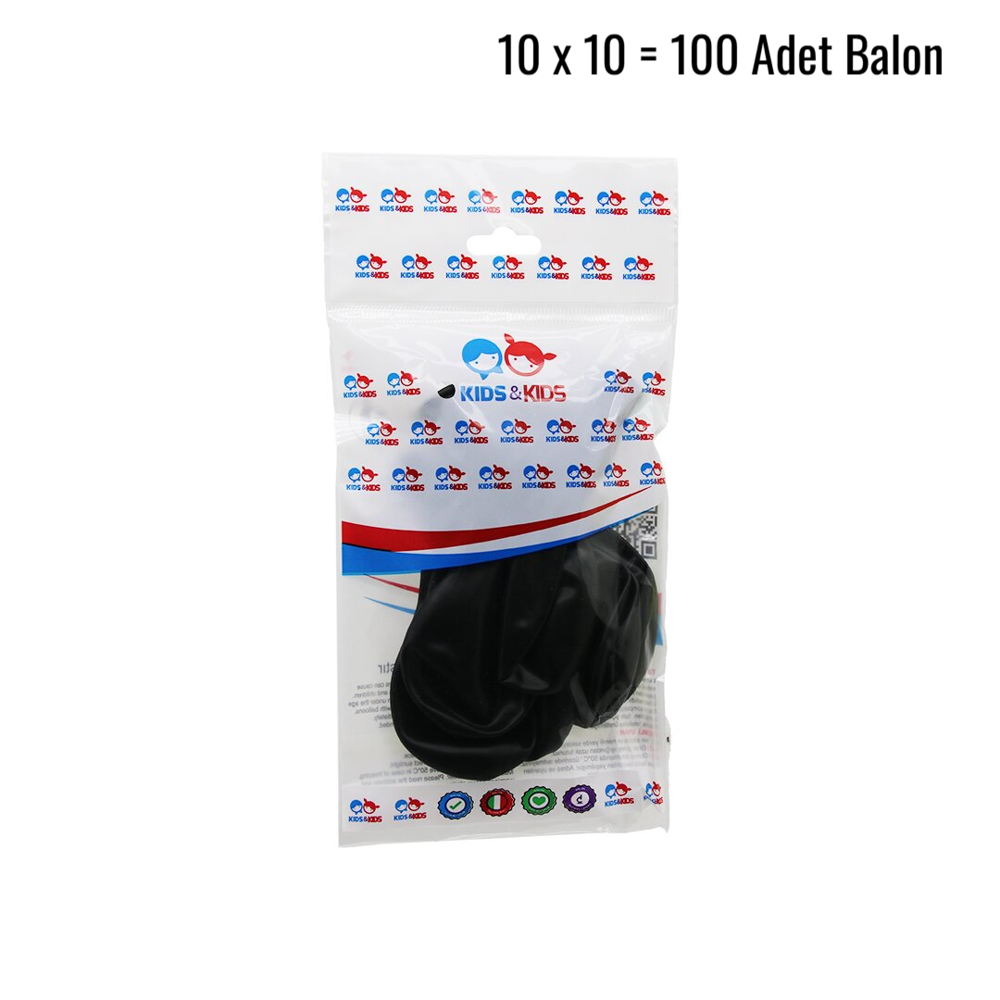 SİYAH 100PCS BALON G-90A (4741)