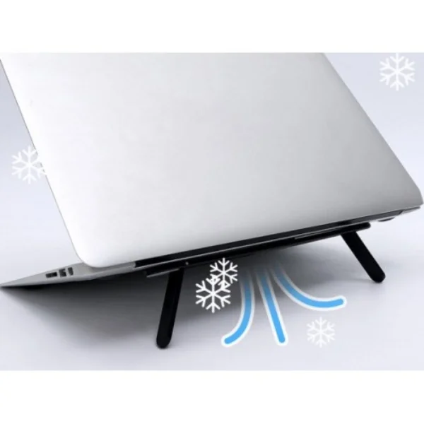 Siyah 2 Kademeli Katlanabilir ve Yapışkanlı Laptop Standı Siyah 2 Kademeli Katlanabilir ve Yapışkanlı Laptop Standı