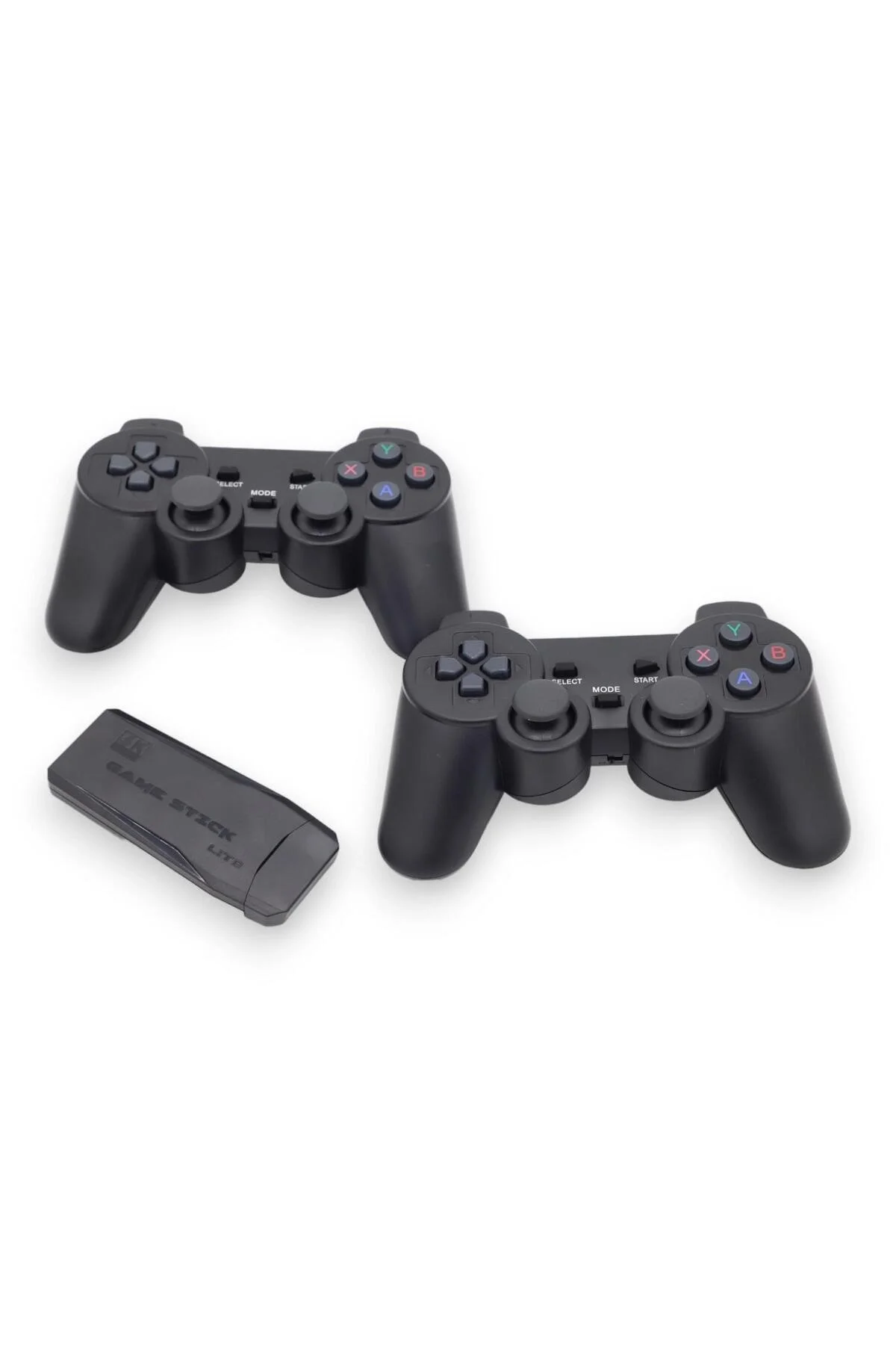 Siyah 2.4G kablosuz oyun kolu gamepad çiftli set Bluetooth özelliği olmadan - Elektronik