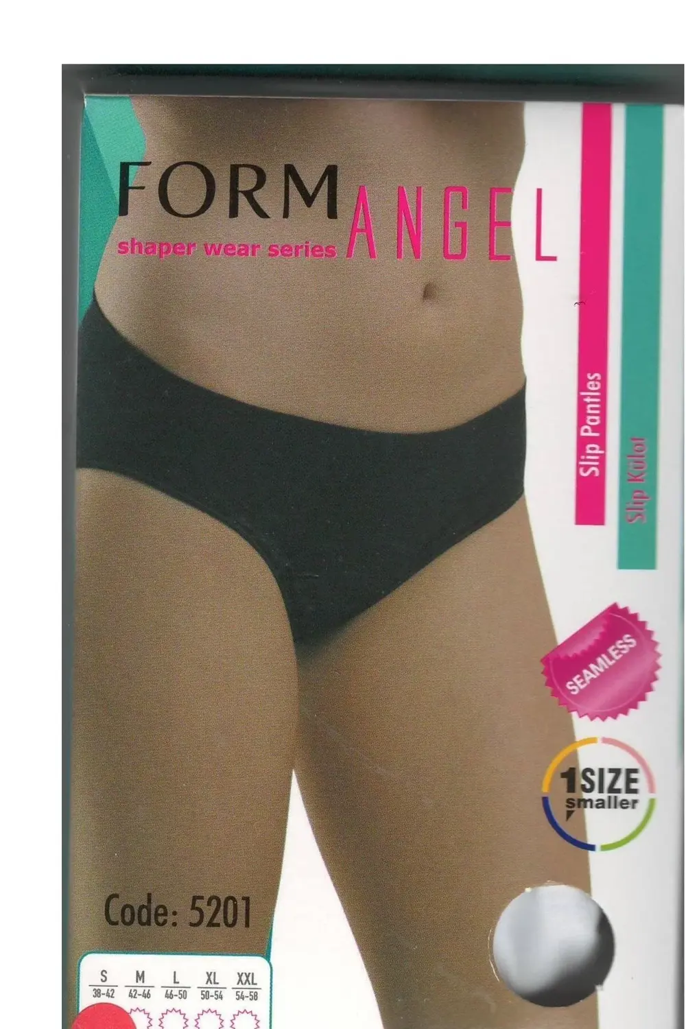 Siyah 5201 Kadın Dikişsiz Bikini Slip Külot